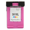 thumbnail image 2 of Ink Cartridge, Printer Cartridge High Efficiency Great Match  Effect with Sponge for Replacement H-301XLBK Black,H-301XLC Colorful, 2 of 7