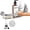 shelf - brushed nickel, variant on Brushed Gold Grab bar 17 inch - 1.25” Diameter, 2-in-1 Bath Towel Bars for Bathroom, Stainless Steel Safety Assist Bar Balanced Support Handle, Wall Mounted Towel Grab Bars for Senior Handicap