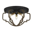 thumbnail image 4 of Savoy House Westwood 3-Light Ceiling Light in Barrelwood with Brass Accents, 4 of 5