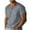 Gray, variant on YFNNUP Mens Muscle Tees Cotton Linen Solid Color Basic T Shirts Loose Casual Short Sleeve V Neck Work Shirts with Pocket