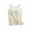 Beige, variant on Womens Summer Fake Piece Short Sleeve Top with Built In Pads Thin Air Permeable Fabric Daily Casual Loungewear