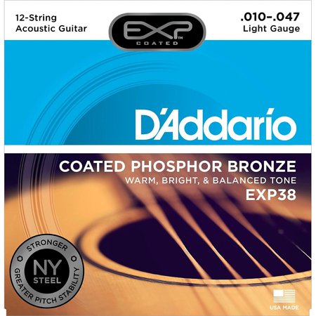 UPC 019954934996 product image for D'Addario EXP38 12-String Coated Phosphor Bronze Light Acoustic Guitar Strings | upcitemdb.com