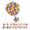 thumbnail image 2 of KIDS DAYCARE - Removable Kids Playroom Child Care Educational Décor A-Z Alphabet Letters Multicolored Balloons & House Design Vinyl Wall Decal Sticker 9" x 10", 2 of 5