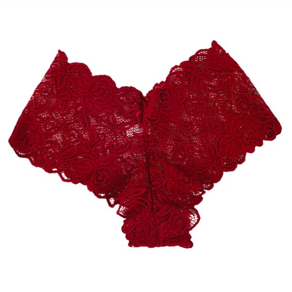 QHUDLV Low Waist Lace Mesh Panties ,Breathable Sexy Triangle Underwear ,Soft Seamless Everyday Lingerie for Women