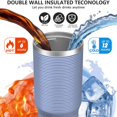 thumbnail image 3 of Modern 30oz Handheld Travel Tumbler with Handle – Double Wall Stainless Steel Insulated Cup, Flip Straw Lid, Leak-Proof & BPA-Free for Hot and Cold Drinks – Durable Coffee & Juice Mug Black, 3 of 7