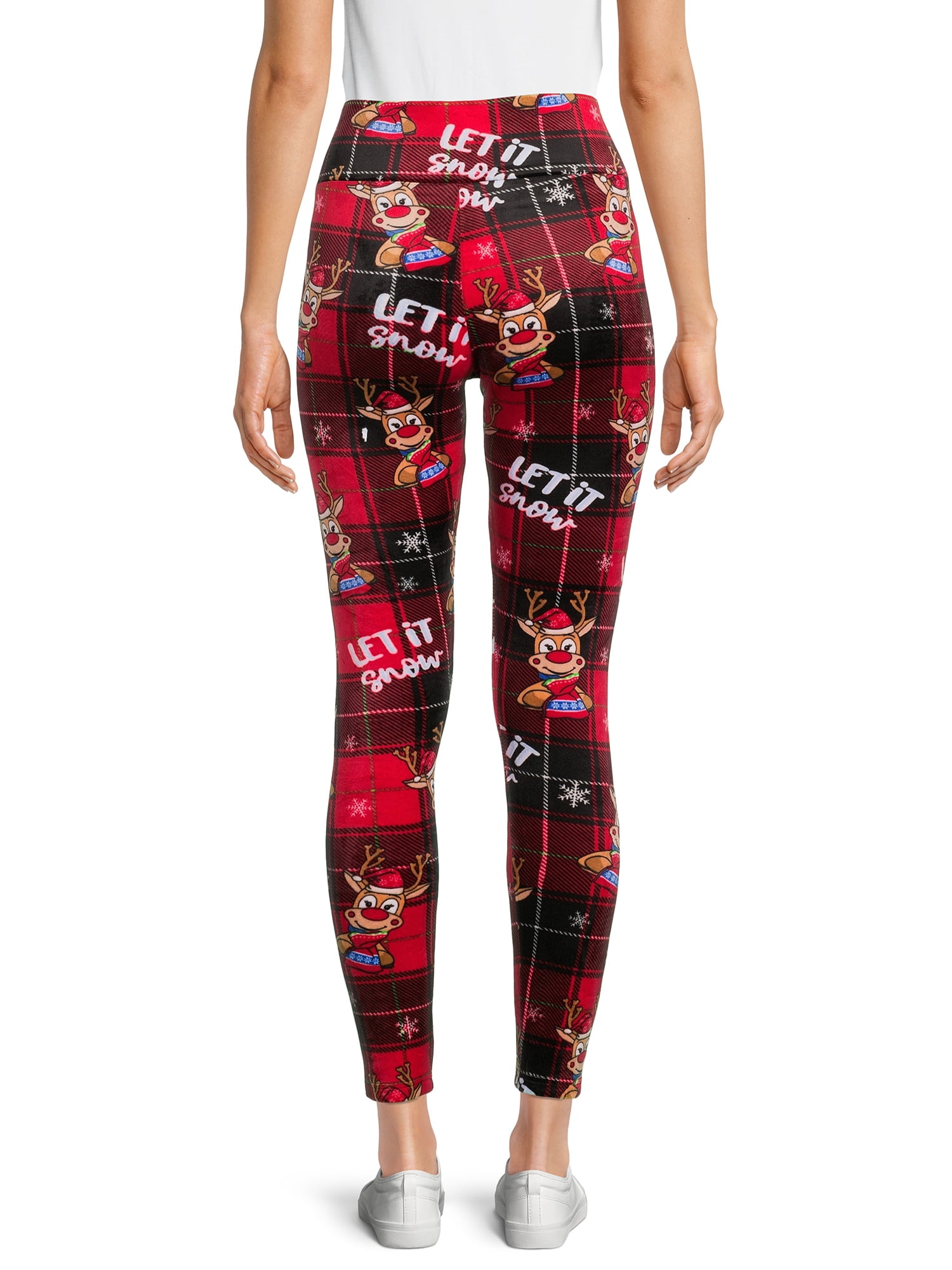 Mejores ofertas e historial de precios de No Boundaries Juniors Christmas  Velour Leggings, Sizes S-3XL en