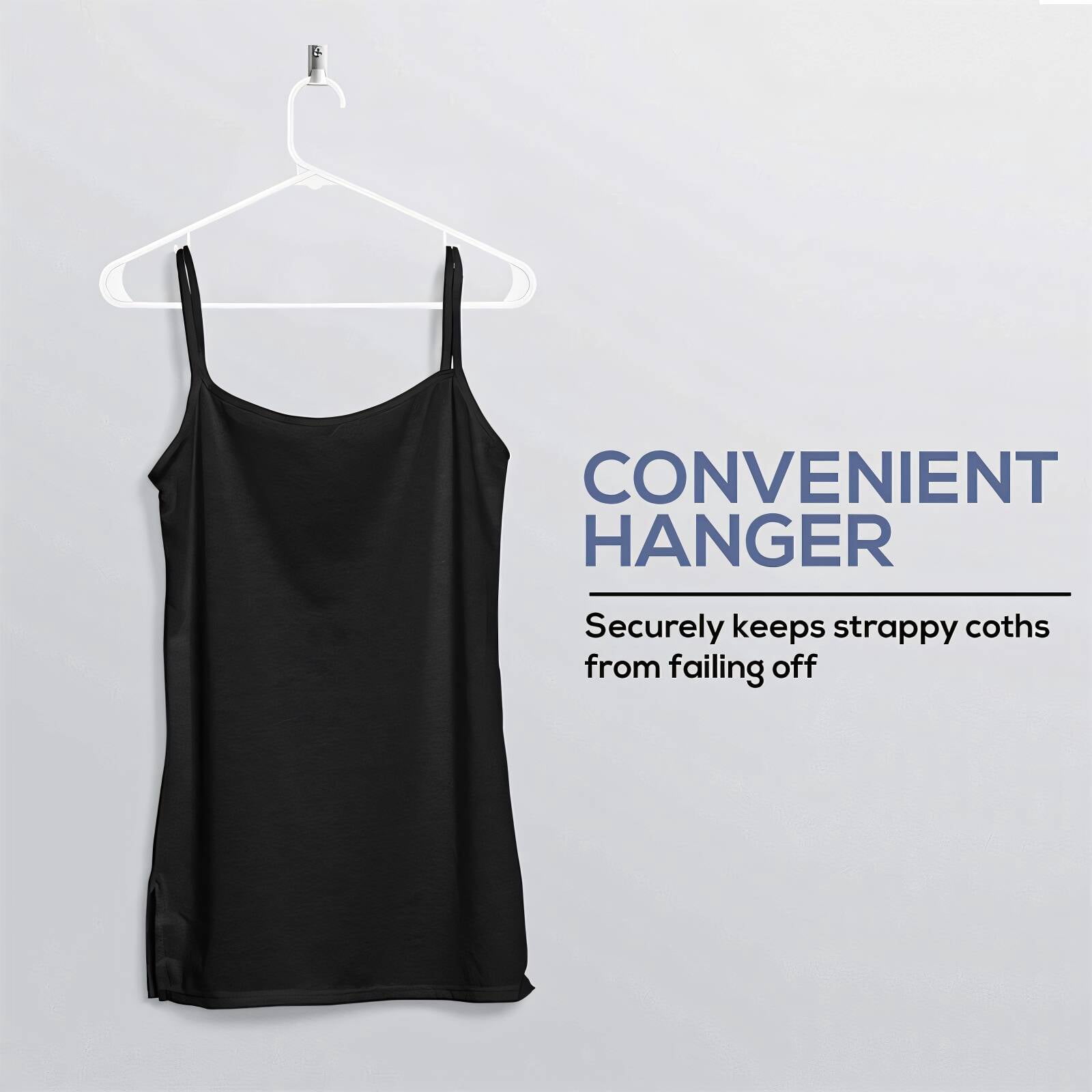 CCOCC 25 Pcs Plastic Hangers 100% New Pp Material for Superior Strength and Durability Hangers,Size3