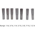 thumbnail image 2 of PET-U Morse Taper Collet Kit MT2 Taper Collet 1/8-1/2 Inch Tail Wire 3/8 Inch-16 for Turning 7 Pieces, 2 of 5