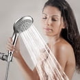 thumbnail image 4 of Luxury Shower Head, Chrome Finish With Magnetic Docking, PowerPulse Massage For Unmatched Relaxation, Detachable Head, Flexible Metal Hose, Water-Saving Performance. P004, 4 of 7