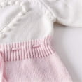 thumbnail image 3 of Kiapeise Baby Girl Long Sleeve Knitted Overalls Autumn Baby Romper Autumn Winter Jumpsuit, 3 of 5