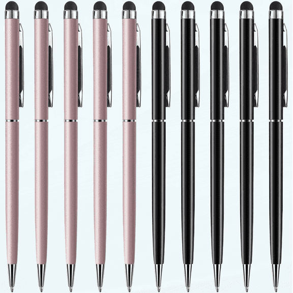 Stylus Pens for Touch Screens Stylus Pen Universal Stylus Ballpoint Pen 2 in 1 Stylists Pens for iPad iPhone Tablet Laptops Kindle Samsung Galaxy All Capacitive Touch Screens