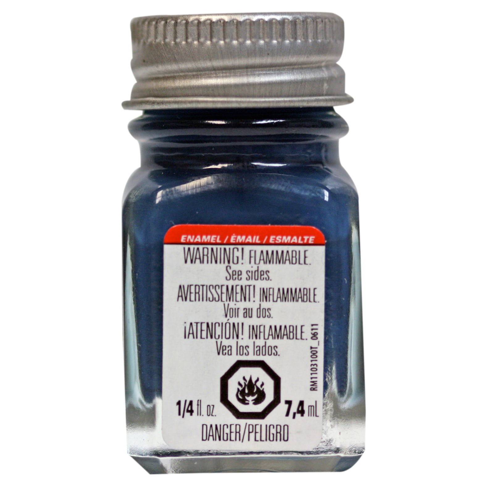 Testors Enamel Paint, .25 oz., Flat Sea Blue