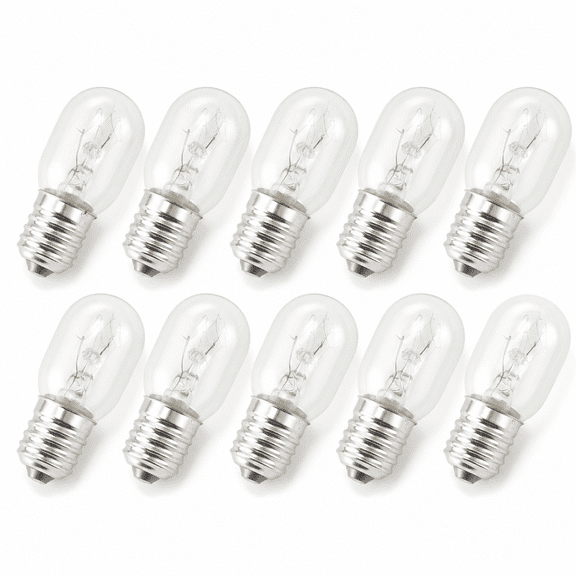 MONTERA 10 x Salt Lamp Bulb 15w E14 Screw in Pygmy Bulbs Fridge Appliance Oven