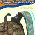 thumbnail image 5 of Camo and Branch Green Pattern 17" School Backpacks for Teens,Waterproof Oxford Fabric,S-Shape Padded Straps for School,Travel,Hiking,Camping, 5 of 6