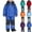 Blue, variant on Xdegoge Kids One-Piece Snowsuit Girls Boys Ski Snowboard Jumpsuits Thermal Snow Suit for Kids Winter Thicken Warm Waterproof Windproof Teen Ski Suits Jumpsuit Warm Jackets with Hood (1T-15)