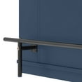 thumbnail image 4 of DEXTRUS Kitchen Island with Seating & Drop Leaf, Kitchen Island on Wheels with Doors & Drawers, Blue, 4 of 8