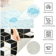 thumbnail image 6 of Geometric Line Marble Bathroom Rug 24"×16",Non-Slip High Absorbent Bath Mat Rug Machine Washable Bahtub Mats Home Decor, 6 of 7