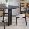thumbnail image 4 of Haiden 79"x33.5" Soild Wood Dining Table Oval Kitchen Table, Black, 4 of 9