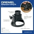 thumbnail image 2 of Dremel 565 1/8" Multipurpose Rotary Tool Spiral Guide Cutting Attachment Kit, Cutting Guide, and 3 Accessories, 4 pieces, 2 of 12