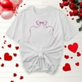 thumbnail image 6 of Aloohaidyvio Women’s Summer Casual T Shirts Loose Fit Soft Cotton Short Sleeve Crew Neck Cute Comfortable Basic Tops, 6 of 7