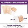 thumbnail image 5 of EELHOE 40*150mm x 4Pcs Adhesive Silicone Scar Sheets Safety Mild Fade Scar Scar Reduction Therapy, 5 of 5