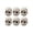 White#0904-29, variant on Halloween Doll Head Prop - 6pcs 3.9" Decorative Head for Escape Room and Party Scene Decor Brown