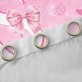 thumbnail image 4 of Castle Fairy Pink Glitter Letter S Black Out Curtains for Girls,Cartoon Bow Curtains Pack of 2 (42x63 Each), 4 of 6