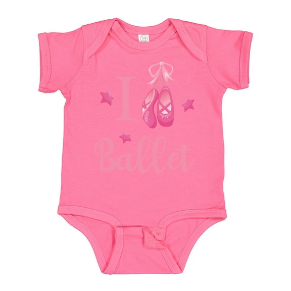 Inktastic I Love Ballet Girls Baby Bodysuit