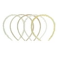 thumbnail image 5 of Unique Bargains 1 Set Hairband Flower Plaid Hair Accessories for Women Light Yellow Beige, 5 of 5