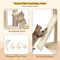 thumbnail image 4 of Globlazer 78" Multi-Level Large Cat Tree and Tower Condo for Indoor Cats with Sisal Scratching Posts, Beige, 4 of 7