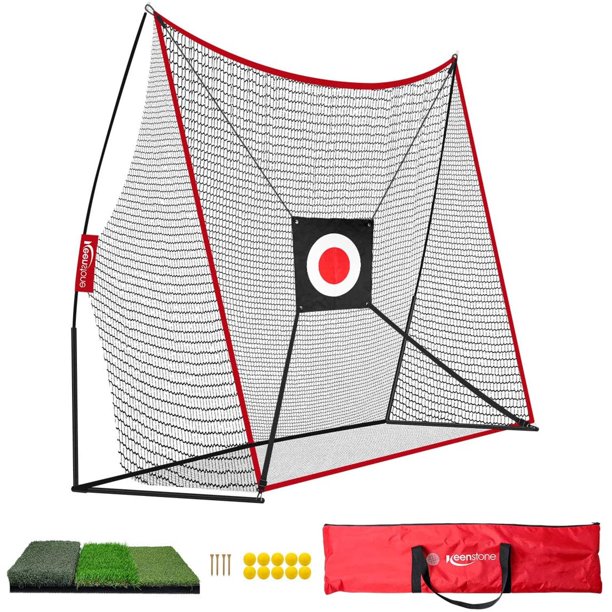 Keenstone 10x7ft Portable Golf Practice Net，for Indoor and Outdoor
