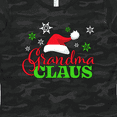thumbnail image 4 of Inktastic Grandma Claus with Christmas Santa Hat and Snowflakes Women's T-Shirt, 4 of 5