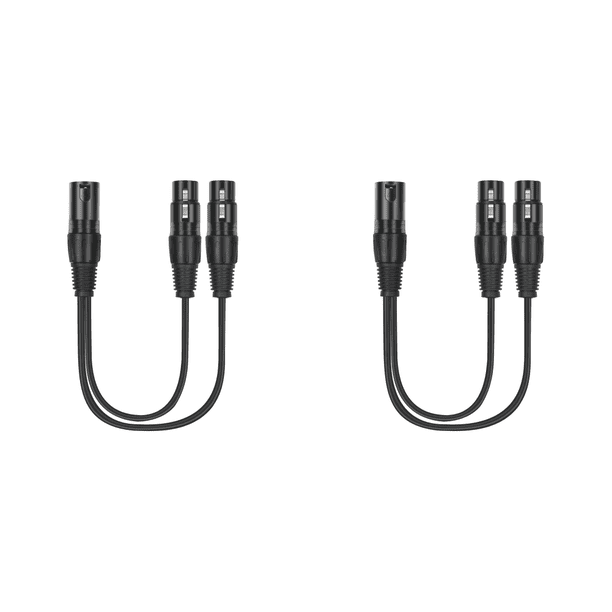 5 uds 0 3 M XLR Y-Splitter Cable a doble micrófono combinador Y