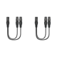 thumbnail image 1 of 5 uds 0 3 M XLR Y-Splitter Cable a doble micrófono combinador Y, 1 of 4