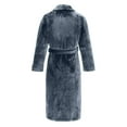 Gnurob Mens Fleece Robe, Soft Plush Bathrobes for Men, Men's Flannel
