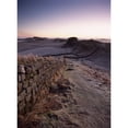 thumbnail image 2 of Looking Along Hadrian's Wall Shortly Before Dawn At Cuddy's Crags Near Housesteads Northumberland England., 2 of 4