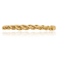 thumbnail image 3 of 14K Solid Yellow Gold Twisted Rope Woven Crisscross Band Statement Stacking Ring, 3 of 7