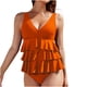 thumbnail image 1 of Conjunto de Bikini de Cintura Alta para las Mujeres Traje de Baño de Eslinga de Control Del Estómago, Corbata de Espalda Crisscross, 1 of 6