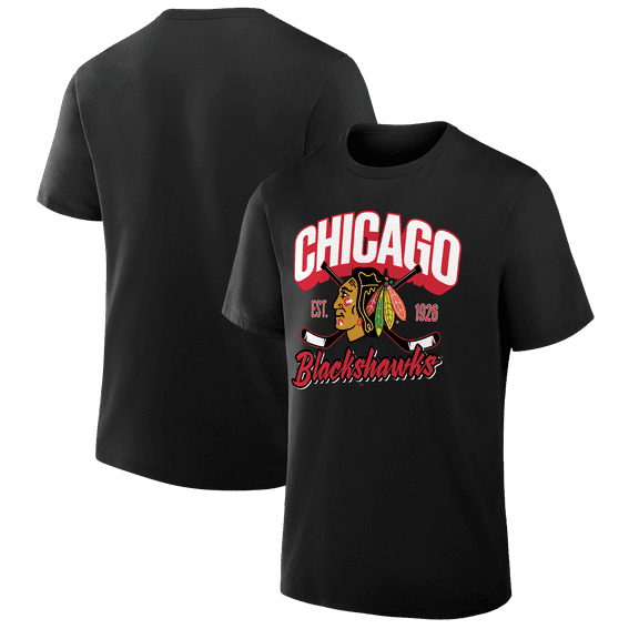 Men's Fanatics Black Chicago Blackhawks Legacy T-Shirt
