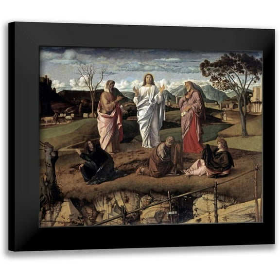 Bellini, Giovanni 14x12 Black Modern Framed Museum Art Print Titled - Transfiguration