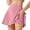 Hot Pink, variant on ZHOGXU Tennis Skirt Athletic Mini Skirts For Womens Solid Color Summer High Waist A Line Ruffle Hem With Pocket Party Club Wear