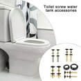thumbnail image 2 of 2Pcs Portable Sturdy Toilet Seat Bolts Set Waterproof Designs with Carbon Steel Screws Convenoent for Long Time Use, 2 of 8