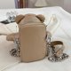 thumbnail image 3 of Womens PU Leather Mobile Phone Case Purses Wallet Cartoon Cute Bear Shape Small Crossbody Shoulder Bag with Chain Strap Khaki, 3 of 4