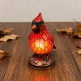 thumbnail image 5 of Red Resin Bird Night Light, Ambient Glow Lamp for Bedroom & Living Room, Warm Plug-in Decor for Bedside Table, Unique Home Decoration Sculpture Gift, 5 of 8