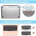 thumbnail image 2 of Compatible with 2022 MacBook Air 13.6 Inch Case with Touch ID, Model A2681 M2 Chip, Smooth Clic PU Leather, 2 of 5
