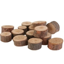 Soimiss 100pcs 1 2CM Unfinished Wood Slices for DIY Craft Projects