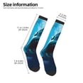 thumbnail image 2 of Fotbe Open-Mouthed Shark Calcetas Divertidas Estampadas para Hombre y Mujer, Calcetas de Algodón hasta la Rodilla para Caminar, Correr, Enfermería y Embarazo, 2 of 6