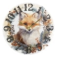 thumbnail image 5 of Fox Leaves Fruit Circle 10 inch Wall Clocks Non Ticking Easy to Read Battery Decorative for Home Bathroom Kitchen Bedroom Living Room, 5 of 8