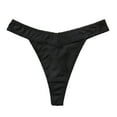 thumbnail image 1 of Culottes pour Femmes Femmes String en V en Soie Glacée Taille Basse Hipster String Sans Coutures, 1 of 2
