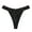 Black, variant on Women Sexy V Shaped Ice Silk Thong Low Rise Hipster Seamless Thong